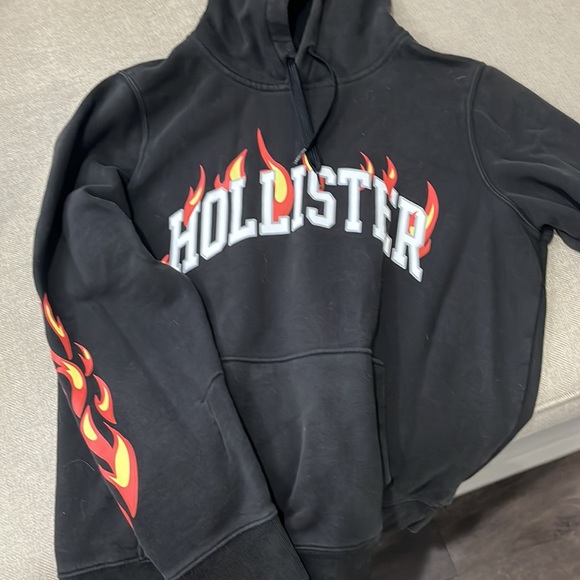 Hollister Black Sweatshirt Sz M - Picture 4 of 5